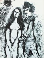 Clown in Love by Marc Chagall