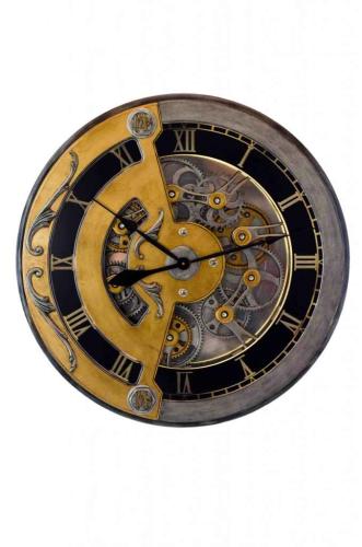 Behalf Clock Gold/Silver by Dale Mathis