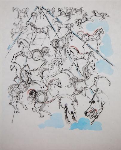 Blue Horses by Salvador Dali