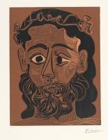 Homme barbu couronné de feuilles de vigne (1962) by Pablo Picasso