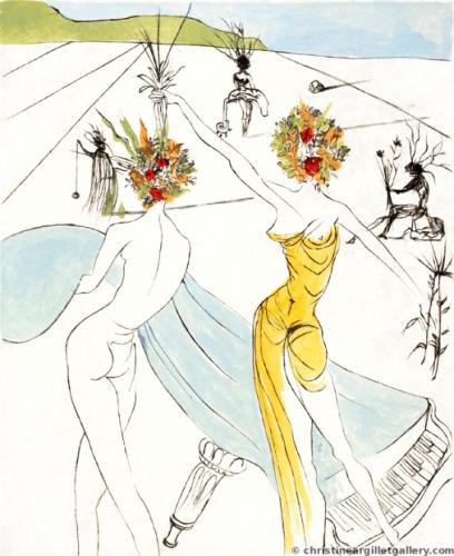 The Hippies "Flower Women" by Salvador Dali