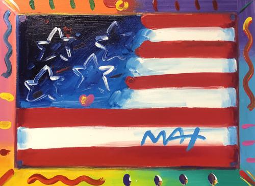 Flag with Heart #412712 by Peter Max