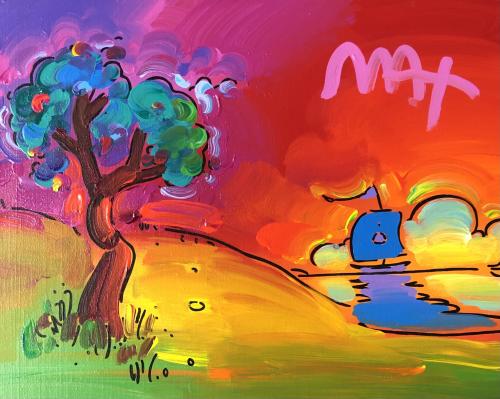 QUIET LAKE by Peter Max