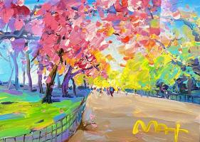 FOUR SEASONS II:  SPRING  (CENTRAL PARK) by Peter Max