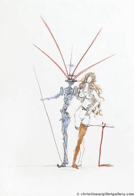 Apollinaire: "Couple Frontispiece" by Salvador Dali