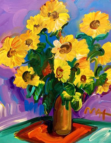 Homage to Monet: Sunflowers by Peter Max